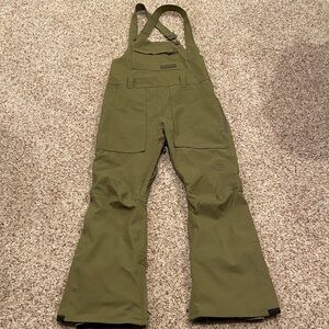 Burton Olive Green Bib Women’s Small